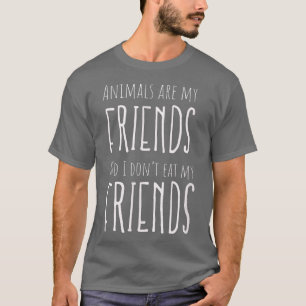 Djurvänner Friends Vegan Vegetarian T Shirt