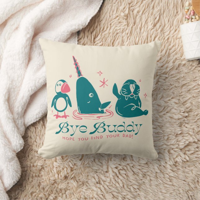 Djurvänner - hej då Buddy hoppas att du hittar din Kudde (Filt)