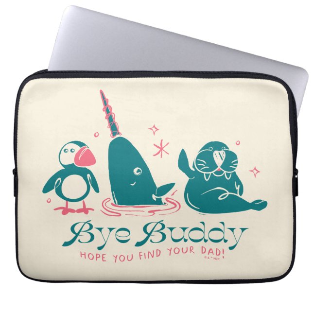 Djurvänner - hej då Buddy hoppas att du hittar din Laptop Fodral (Framsidan)