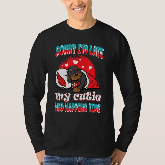 Djurvänner Puppy Ladybird Förlåt att jag är sen Wo T Shirt (Framsida)
