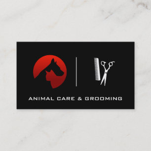 Djurvård och grooming Husdjur Visitkort