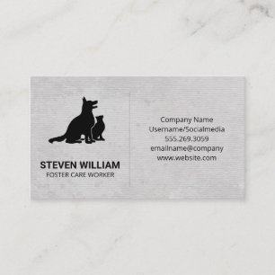 Djurvård   Shelter   Hund Cat-Logotyp Visitkort