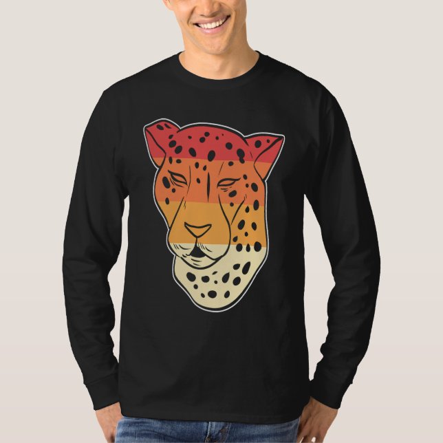 Djurvårdare för gepardansikten t shirt (Framsida)