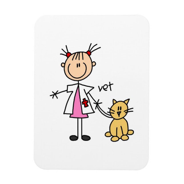 Djurvårdare Pinnhumane Magnet (Vertikal)