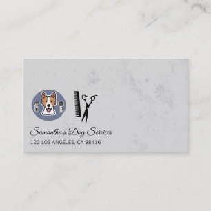 Djurvårdslogotyp Kam Saxar Visitkort