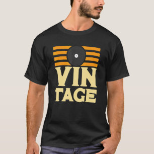 DJVinyl Record Album Spinning 80s Retro Graphic T Shirt