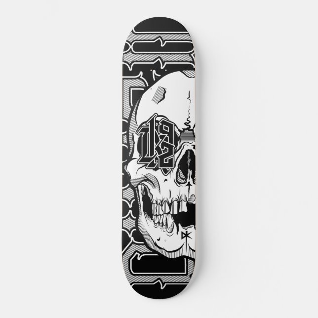 DK92 Skull - Skateboard (Framsida)