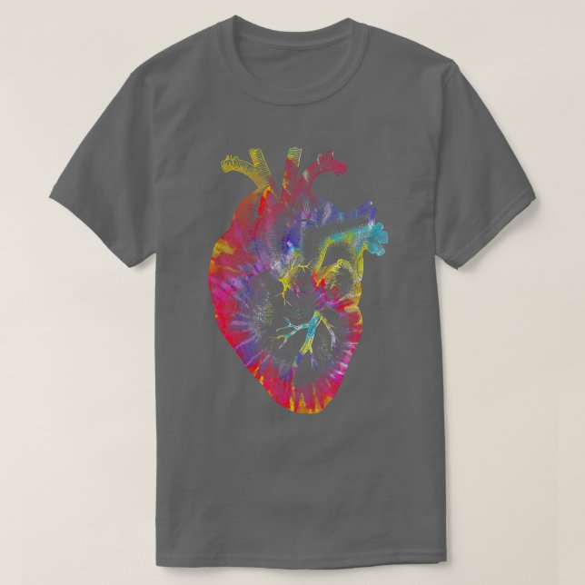 dk Dye Anatomical Heart Valentines day Anatomy Lov T Shirt (Design framsida)