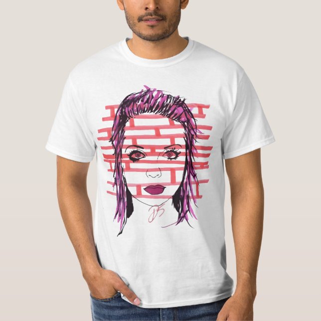 dk-flicka t-shirt (Framsida)