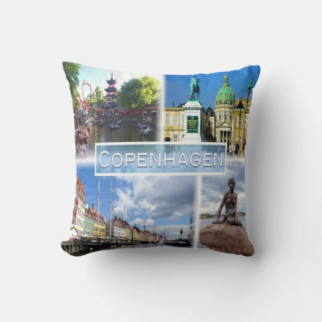 DK Köpenhamn - Tivoli Garden - Amalienborg County Kudde (Framsida)