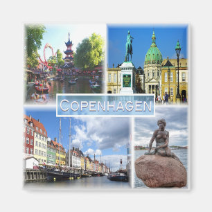 DK Köpenhamn - Tivoli Garden - Amalienborg County Magnet