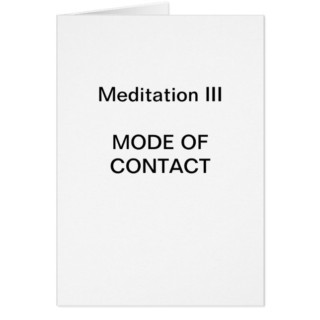 DK Meditation Series: Meditation III - CARD Hälsningskort (Framsidan)