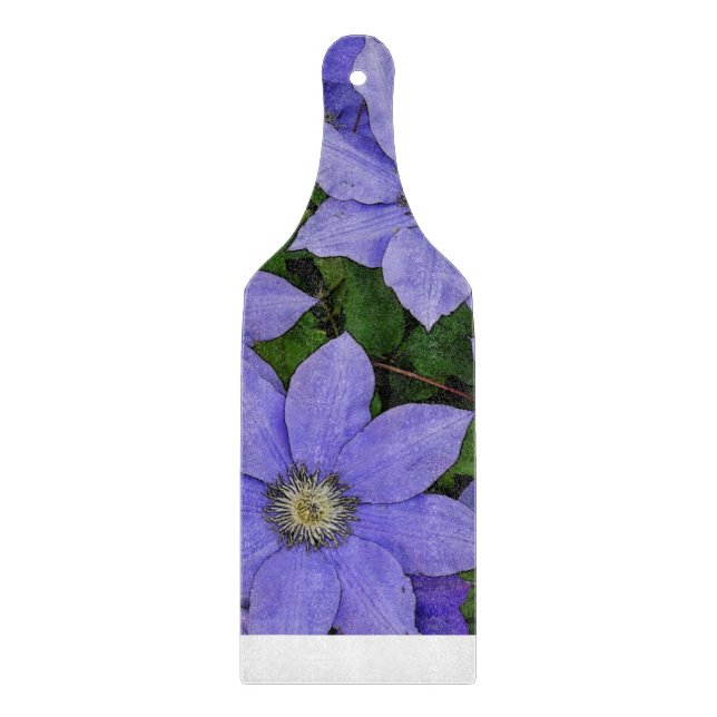 DK.PERIWINKLE -BLUE CLEMATIS/REKTANGULAR GLAS (Framsidan)