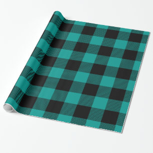 Dk Teal Black Huge Buffalo Play Lumberjack Presentpapper