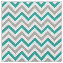 Dk Teal, Dk Grått, White LG Chevron ZigZag Sz6 Tyg