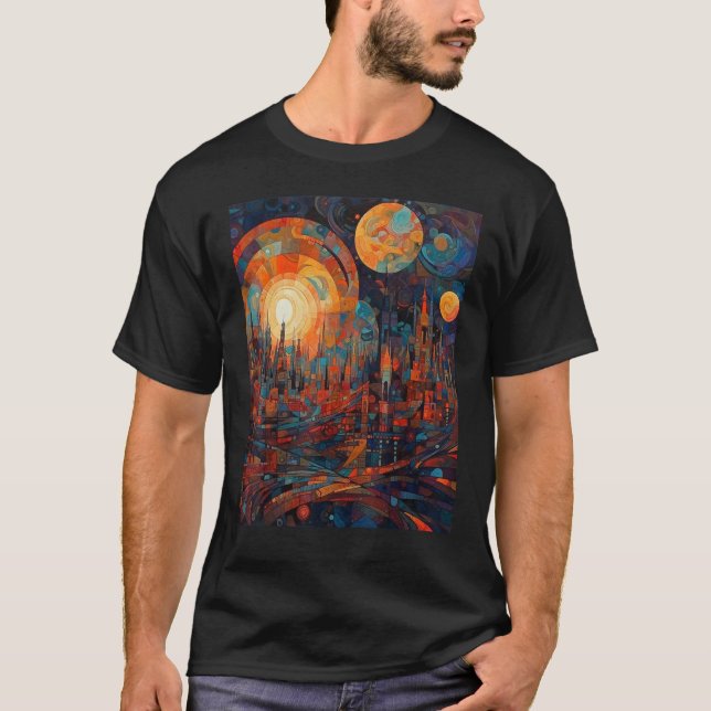 DKH138 Sci fi Graphic  One for the Journey T Shirt (Framsida)