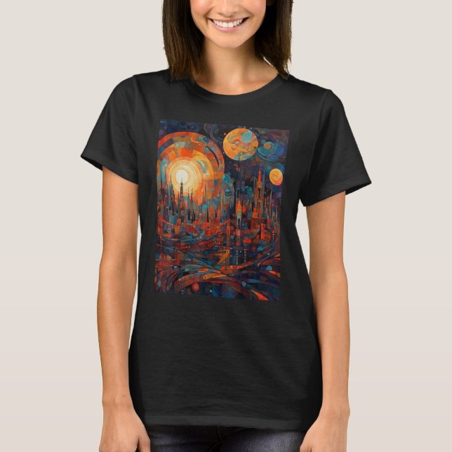DKH138 Sci fi Graphic  One for the Journey T Shirt (Framsida)