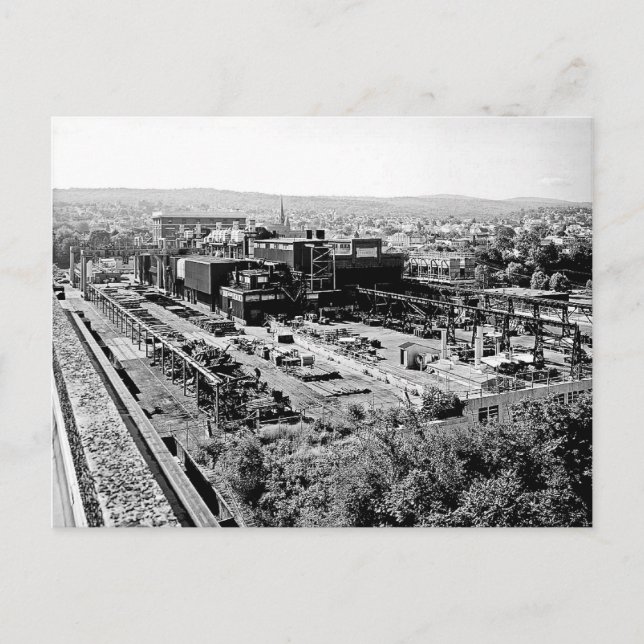 DL & W RR Foundry Scranton Pa. vykort (Framsida)