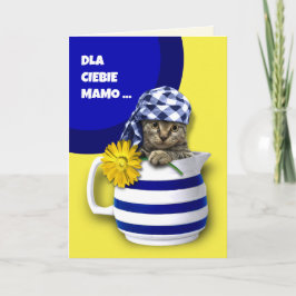 Dla Ciebie Mamo Mors dag Card på polska Kort
