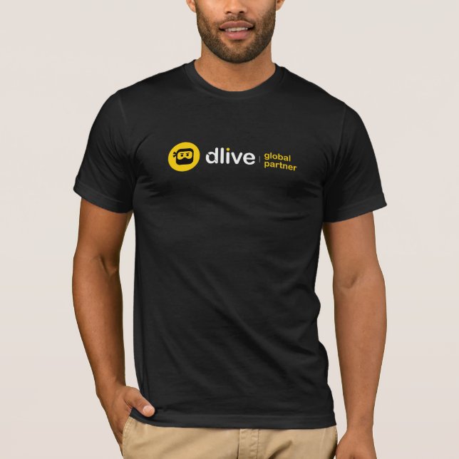 DLive global partnerT-tröja T Shirt (Framsida)
