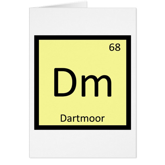 Dm - Dartmoor Pony Häst Kemi Element Hälsningskort (Framsidan)