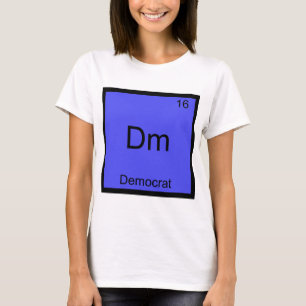 Dm - Demokrat Roligt Kemisymbol T-Shirt