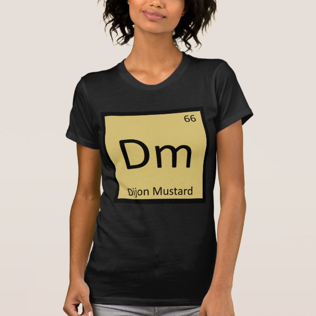 Dm - Dijon Senap Kemisk Periodiska Systemets Symbo T Shirt (Framsida)