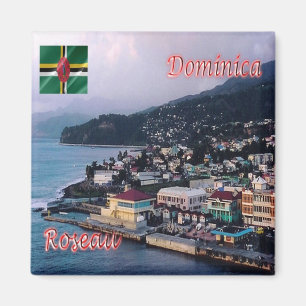 DM - Dominica - Roseau Panorama Magnet