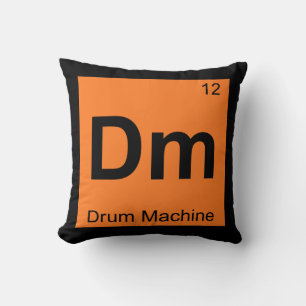 Dm - Trummaskin Kemiskt Periodiskt System Symbol Kudde