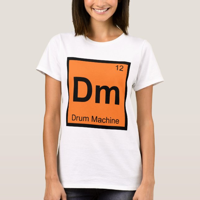 Dm - Trummaskin Kemiskt Periodiskt System Symbol Tröja (Framsida)