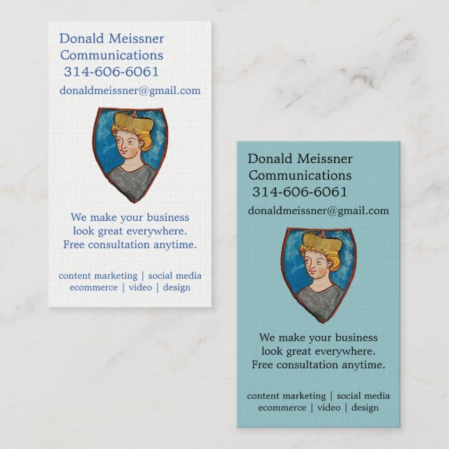 DMC-visitkortar Visitkort (Fram/baksida)