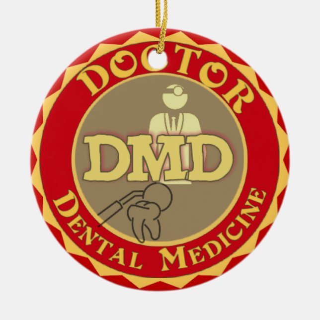 DMD CHRISTMAS ORNAMENT - DOKTOR of DENTAL MEDICINE (Framsidan)