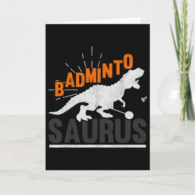 Dminto Saurus Rex Birdie Shuttle Dinosaur Dminton  Kort (Framsida)