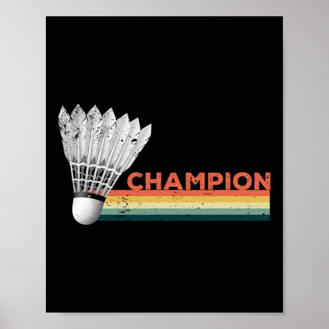 Dminton Player Champion Poster (Framsidan)
