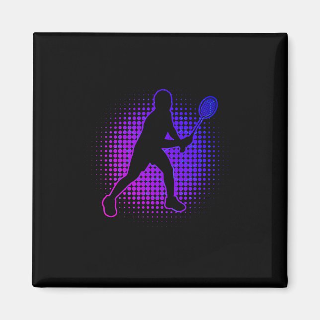Dminton Player Dminton Women's Squash Shuttle Magnet (Framsidan)