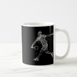 Dminton Player Teckning-skyttelspel för rutor 1 Kaffemugg