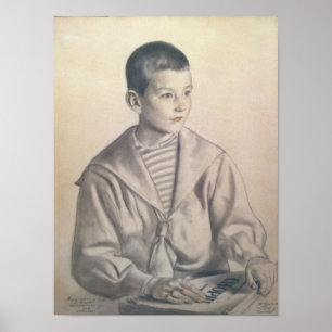 Dmitri Dmitrievich Shostakovich som ett barn Poster