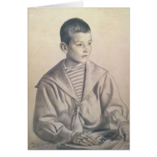 Dmitri Dmitrievich Sjostakovitj som barn Hälsningskort