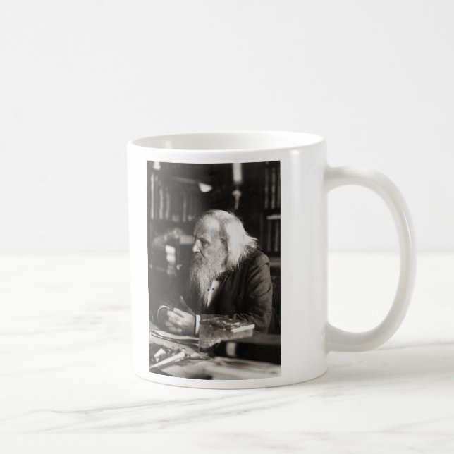 Dmitri Ivanovich Mendeleev porträtt Kaffemugg (Höger)
