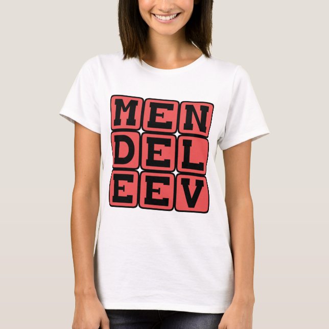 Dmitri Mendeleev, rysk kemist Tee Shirt (Framsida)