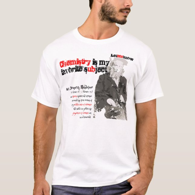 Dmitri Mendeleev Tee Shirt (Framsida)