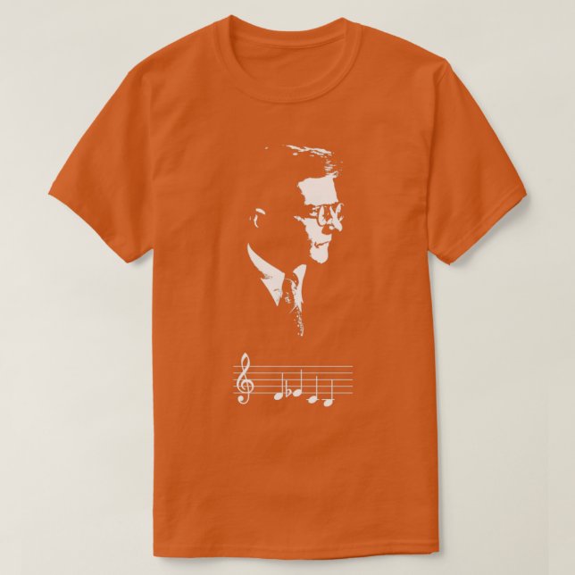 Dmitri Shostakovich DSCH motif musik noter Gift T Shirt (Design framsida)