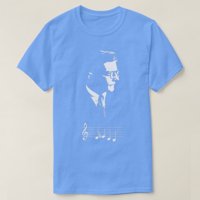 Dmitri Shostakovich DSCH motif musik noter Gift  T Shirt (Design framsida)