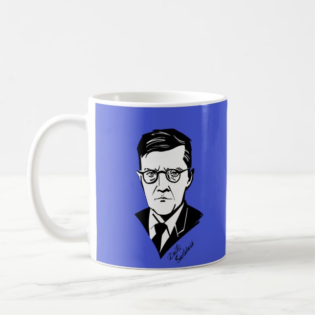 Dmitri Shostakovich Kaffemugg (Vänster)