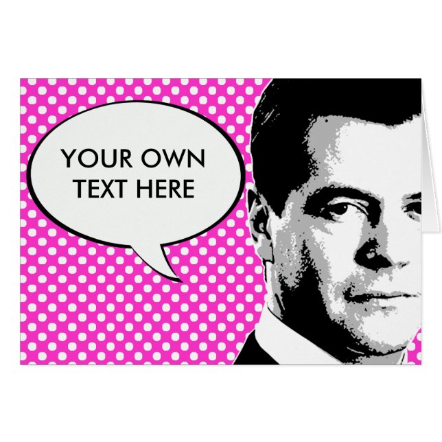 Dmitriy Medvedev Hälsningskort (Framsidan Horizontal)