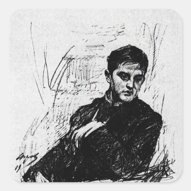 Dmitry Filosofov Fyrkantigt Klistermärke (Framsida)