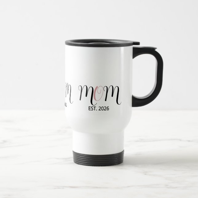 DMom Established Black Pink Script New Mom Gift Resemugg (Höger)