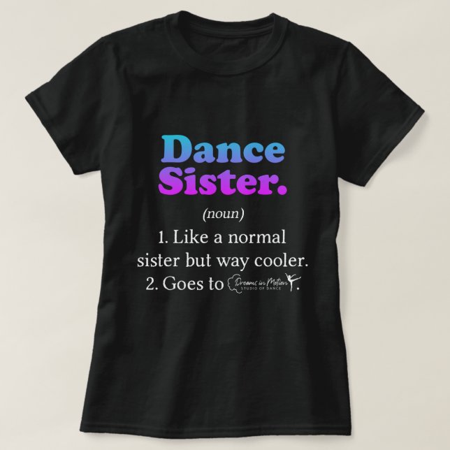 DMSD Dance Sister T Shirt (Design framsida)