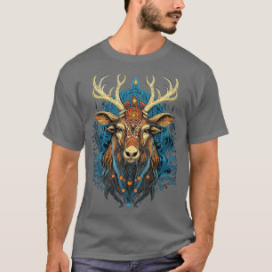 DMT Art Psychedelic Reindeer T Shirt
