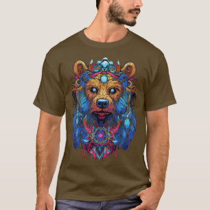 DMT Art Psykedeliskt björn T Shirt